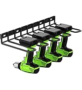 ENONCI Power Tool Organizer, Drill Holder Wall Mount,Thickened Drill Rack,50 lb Garage Storage He...