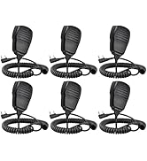 SAMCOM Speaker Mic for Two Way Radios,2 Pin Walkie Talkies Shoulder Mic, Handheld Walkie Talkie M...