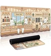 Cute Mouse Pad Large Desk Mat Extended Keyboard Pad Funny XL Mousepad with Non-Slip Base and Stit...