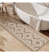 PADOOR Soft Waffle Bath Mat-Super Absorbent Bathroom Mat Quick Dry-24 * 72-Brown