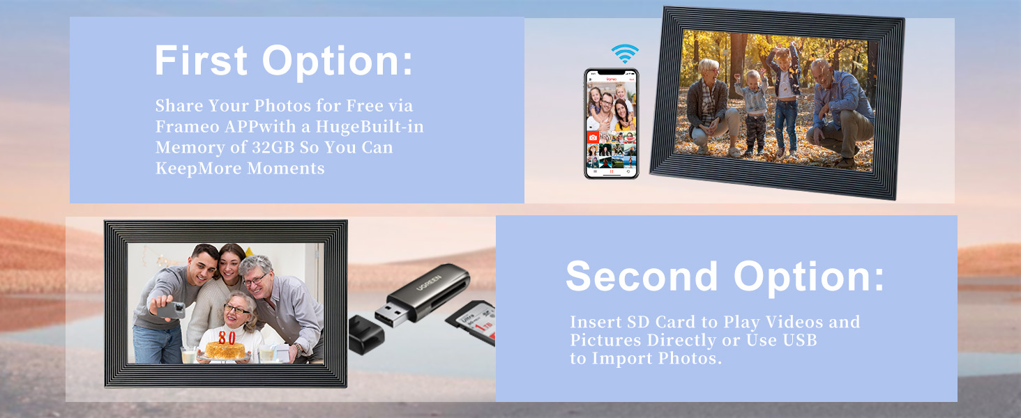 digital picture frame wifi