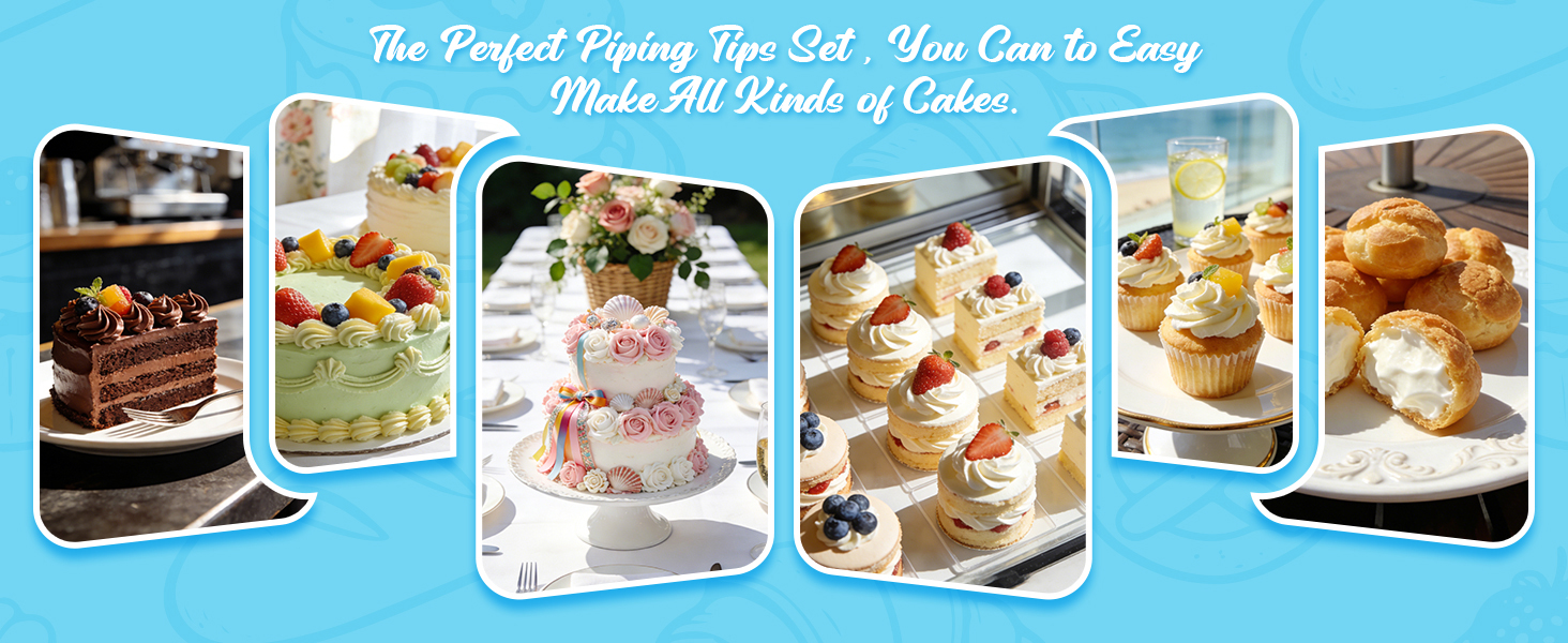 Piping Bags and Tips Set