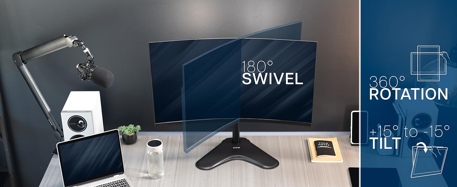 Free Standing Single Monitor Stand