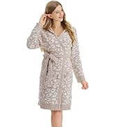 bearberry Cozy Robe Lightweight Soft Plush Bathrobe with Pockets for Women