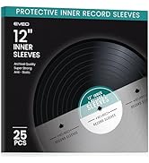25 Vinyl Inner Sleeves with Rice Paper Anti-Static LP for 12" Records - Vinyl Inner Sleeves - Enj...
