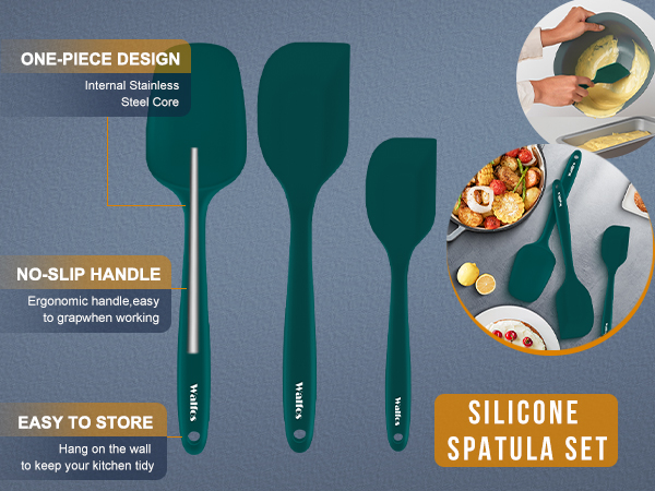 spatula set silicone rubber spatula small spatula mixing spoons spatula baking spatulas for kitchen