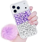Losin Compatible with iPhone 17 Pro Max Bling Case Luxury 3D Sparkle Diamond Crystal Rhinestones ...