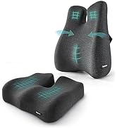 seeknow Lumbar Support Pillow for Office Chair Cushion for Back Pain Relief Office Chair Cushion ...