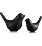 FANTESTICRYAN Small Animal Statues Home Decor Modern Style Black Decorative Ornaments for Living ...