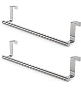 CHAUNCEY HOME Over-Cabinet Door Towel Rack, 14-inch Extra-Wide Stainless Steel Bar for Kitchen &amp; ...