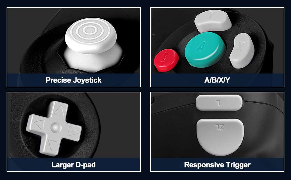 precise joystick and responsive buttons ngc gamecube controller for nintendo switch