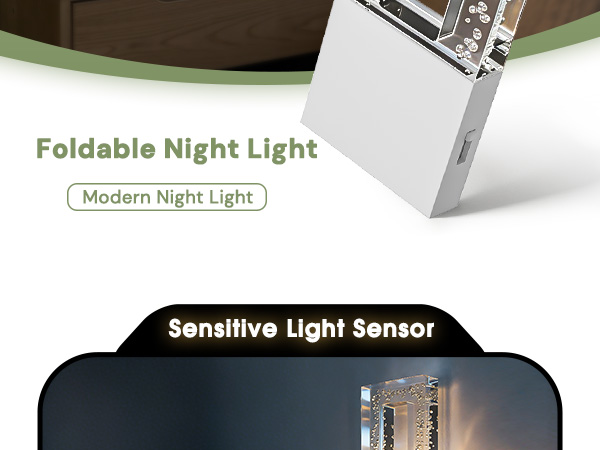 Portable LED Nightlight with Dusk to Dawn Sensor