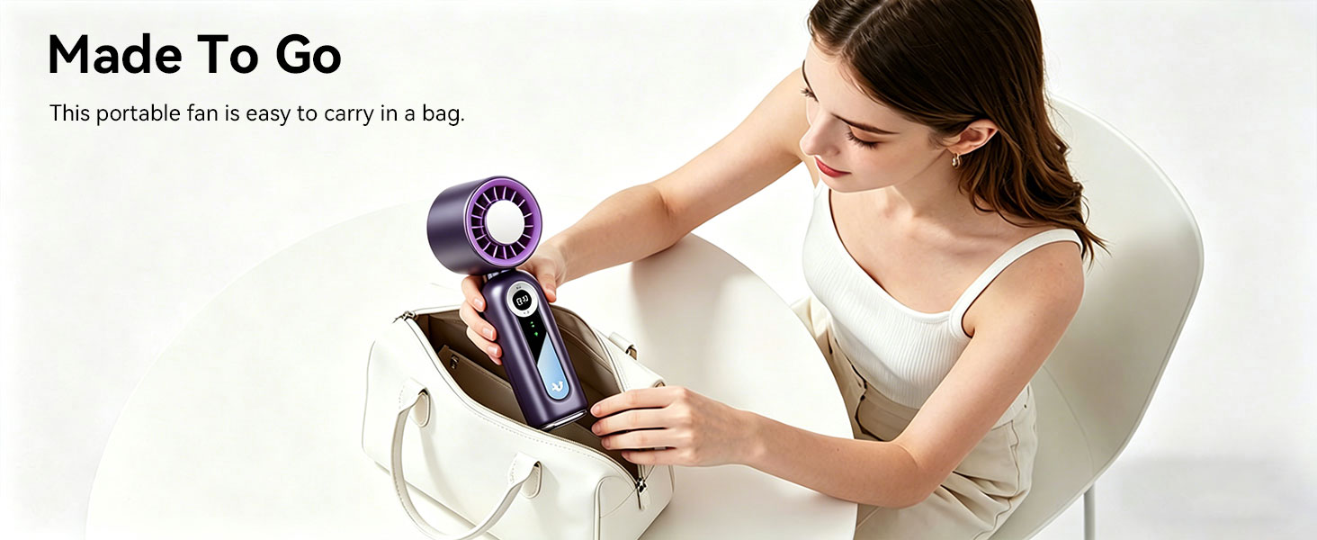portable handheld fan