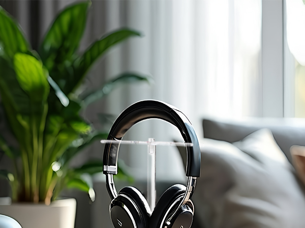 Headphone Stand,Universal Clear Acrylic Holder PC Gaming Headset Display&amp;Wireless Headphones