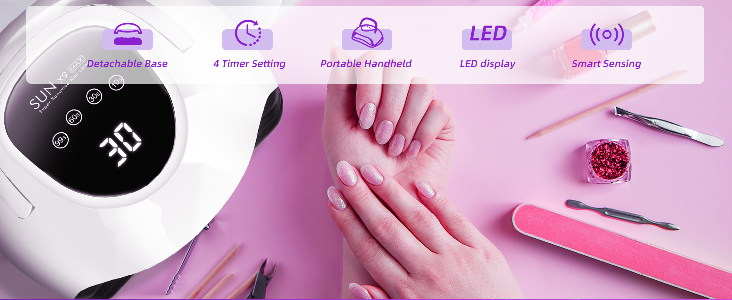 uv nail lamp uv light for gel nails nail dryer lampara led para uñas profesional