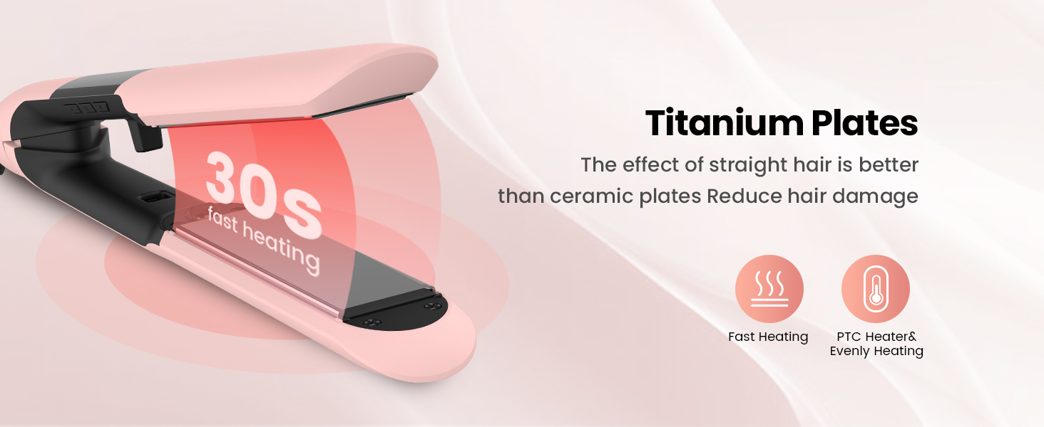 Titanium Flat Iron fast heating