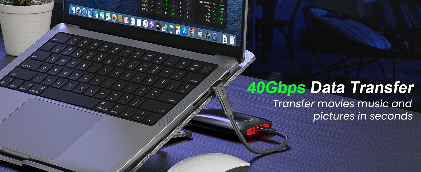 usb-c to usb adapter 40gbps