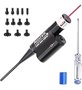 MOSANDON Red or Green Dot Laser Bore Sight Kit for .177 to .68 Caliber Pistols Rifles Scopes, Mul...