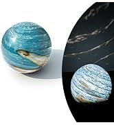 Lily's Home Gazing Ball - 7.68" Glass Globe with Solar Powered Lights - Outdoor Solar Lights for ...