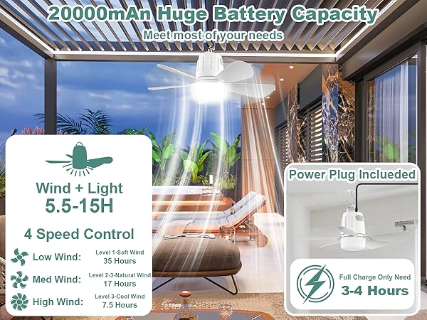 20000mAh Rechargeable Battery