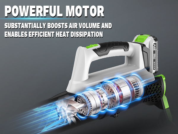 POWERFUL MOTOR Leaf Blower Cordless