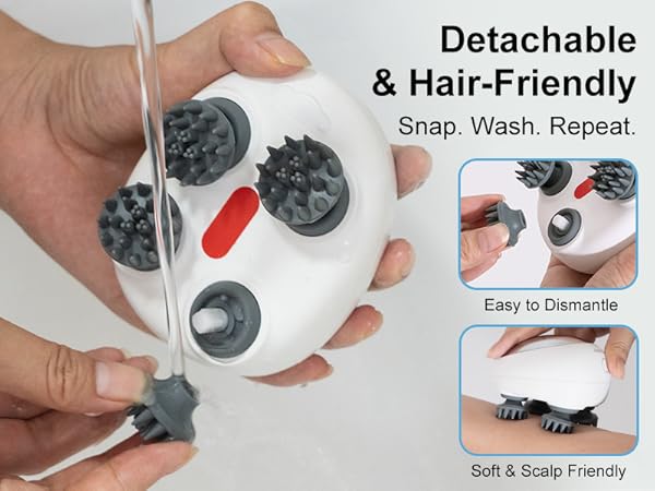 Electric Scalp Massager Silver