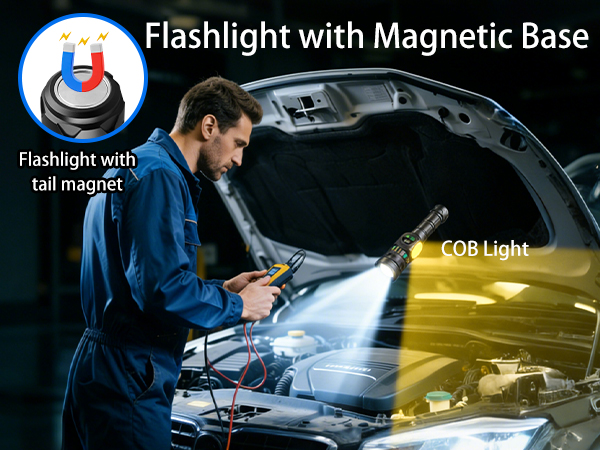 flashlight with magnetic base 10000 lumen flashlight magnetic flashlight rechargeable