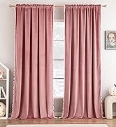 Pom Pom velvet curtains
