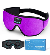 Sleep Headphones, 3D Bluetooth Sleep Mask, LIGHTIMETUNNEL Washable Sleeping Headphones with Ultra...