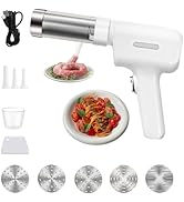 Preshwous Electric Pasta Maker, 5-In-1 Cordless Pasta Machine with Sausage-Making Attachment, Hom...