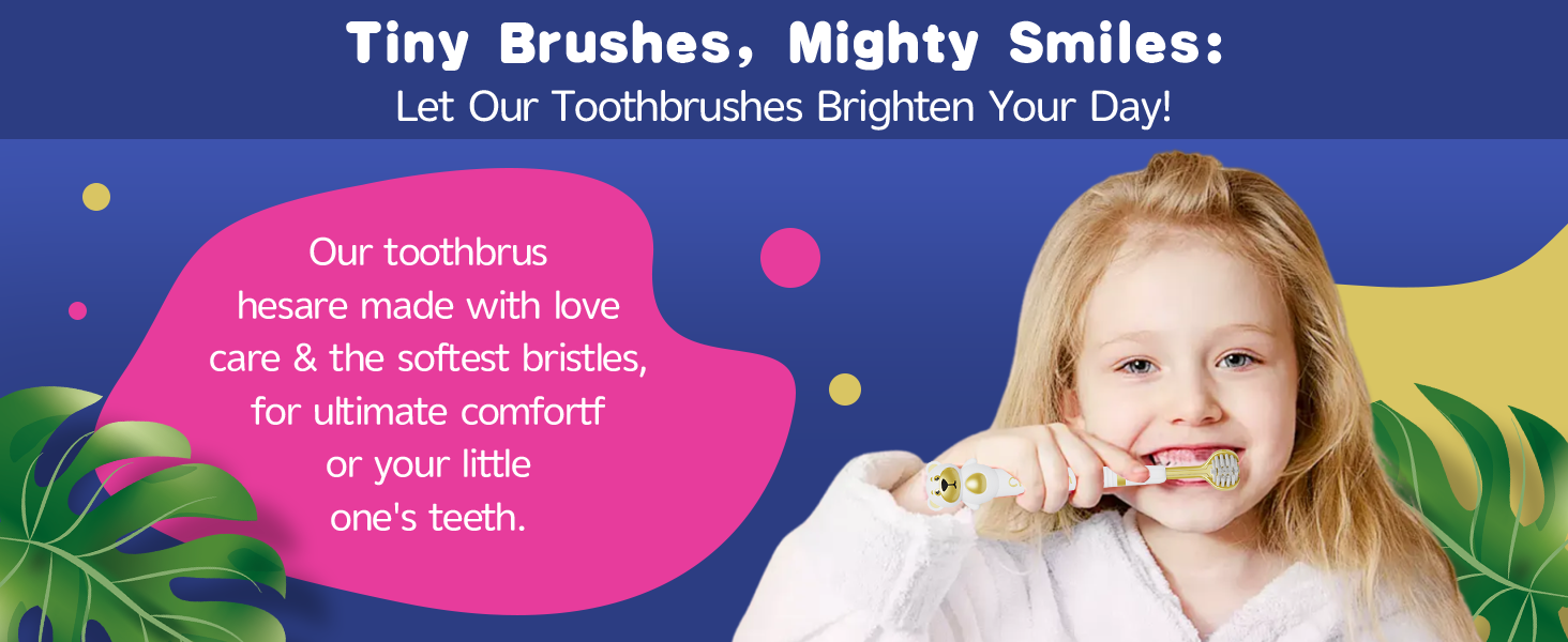 kids toothbrush 3 sided