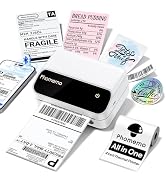 Phomemo Thermal Label Printer, Bluetooth 4x6 Shipping Label Printer for Small Business, Portable ...