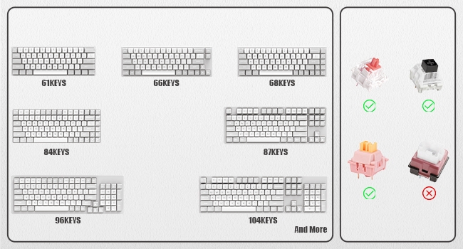 Jelly Keycaps-Crystal Cute Keycaps, Keycaps for Mechanical Keyboard