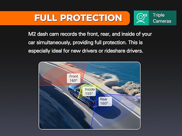 dashcam front and rear camera