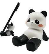 Meroqeel Cartoon Panda Sitting Cell Phone Stand for Desk, Cute Statue Phone Holder for Lovely Wom...