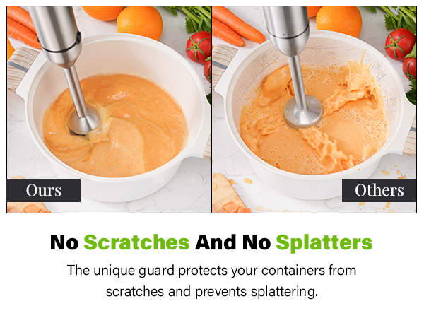 no splatters