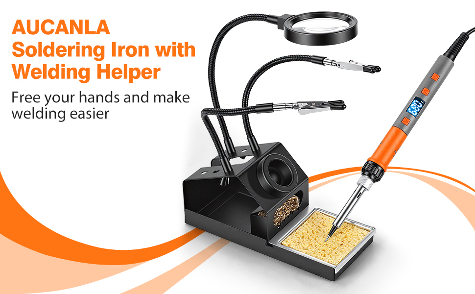 Soldering Iron Kit, 100W High Power LCD Digital Solder Iron Pen