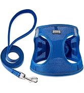 BOOMIBOO Dog Harness with Leash Set, No Pull Adjustable Reflective Step-in Puppy Pet Vest Harness...