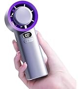 Rican Turbo Mini Fan,1-100 Speeds Personal Fan, Adjustable Rechargeable Portable Handheld Fan Bat...