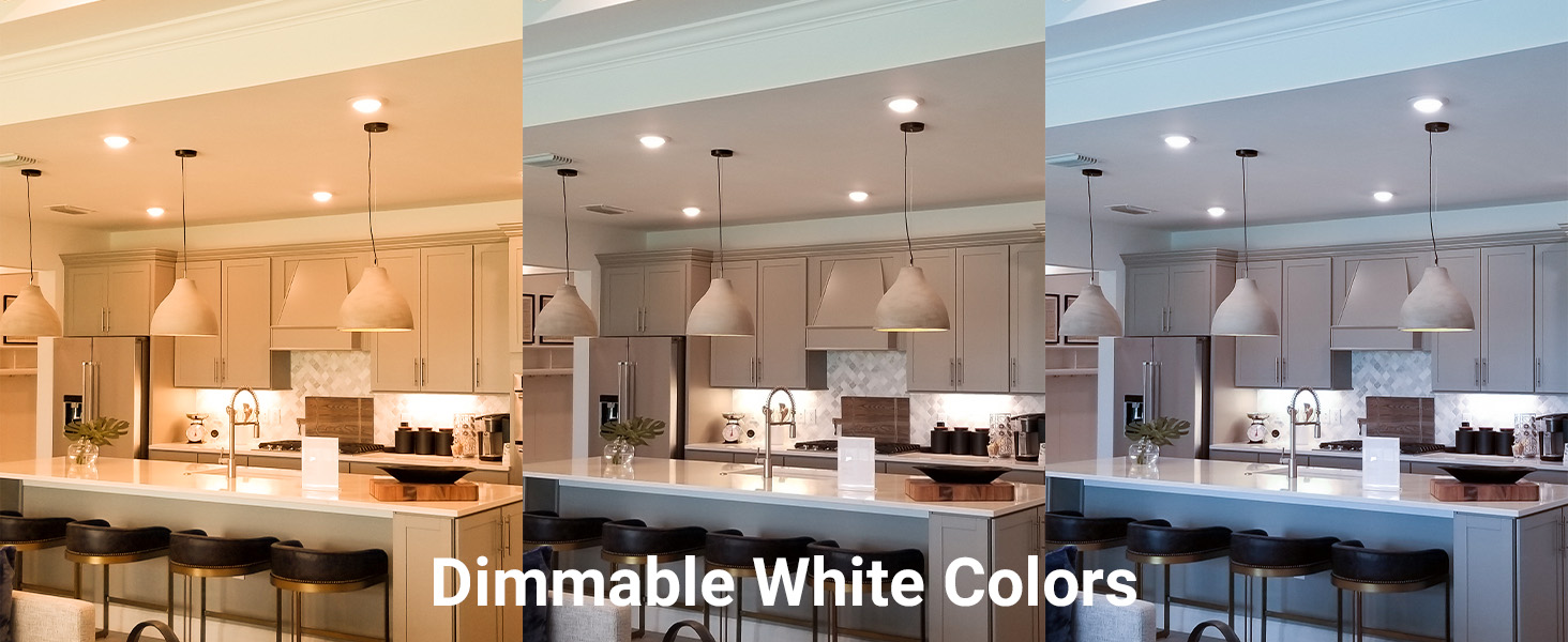 Dimmable white colors
