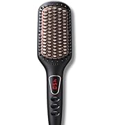 MEGAWISE Pro Ceramic Ionic Hair Straightener Brush for Home Salon | MCH Fast 20s Heating Tech wit...