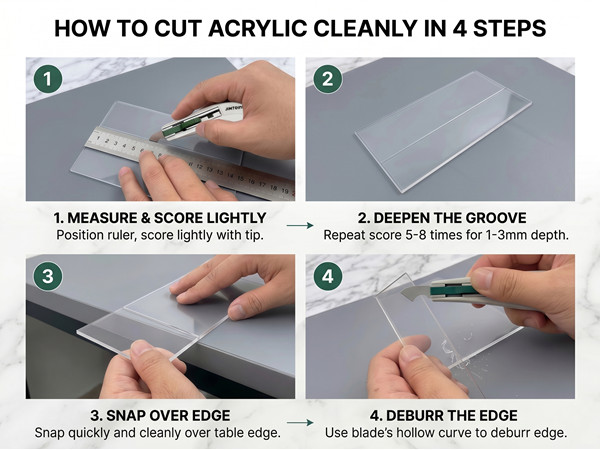 How to cut acrylic cleanly