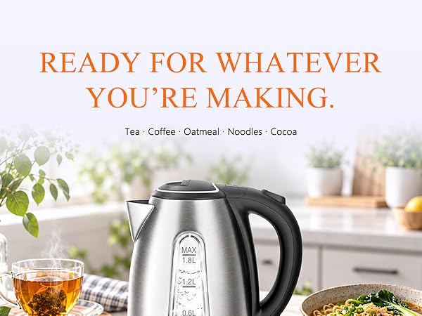 Electric Kettle for Tea Coffee and Everyday Use