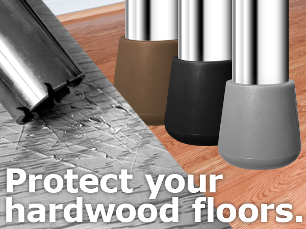 Gluposti Folding Chair Leg Caps Hardwood Floor Protectors