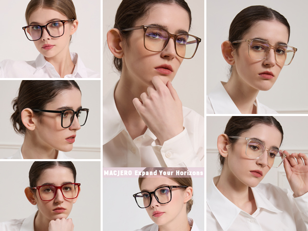 oversized blue light glass