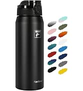 Fanhaw 24 Oz Insulated Stainless Steel Water Bottle with 1 Lid (Chug Lid) - For Kids, Women, Men ...