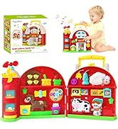 Montessori Farm Busy Board, Toddler Toys for 1 2 Year Old Boy Girl Gifts, Early Educational Board...