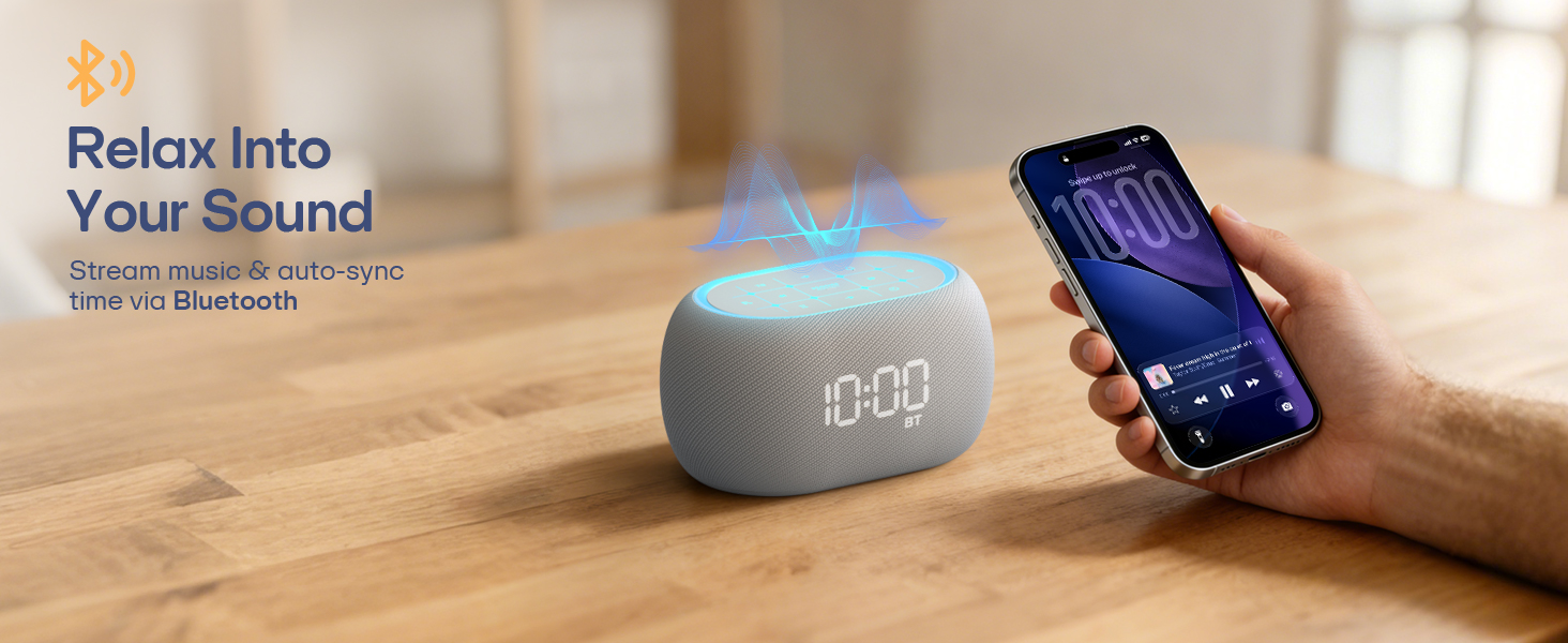 Alarm clock with Bluetooth function