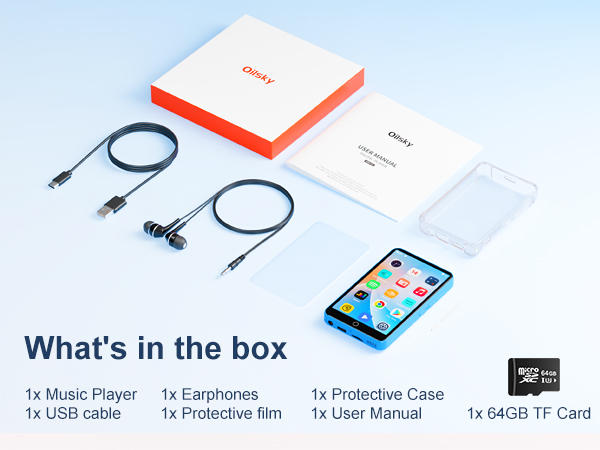 MP3 Player with Bluetooth and WiFi