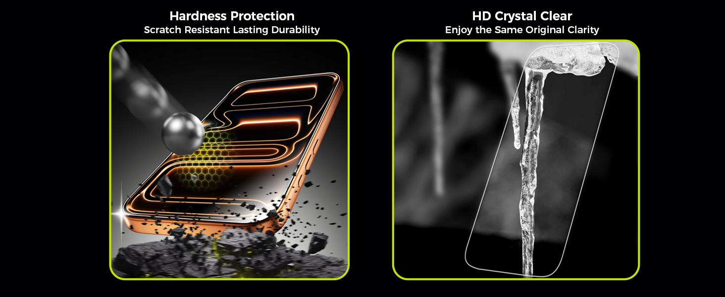 3 Pack Designed for iPhone 17 pro max Screen Protector with Installation Frame